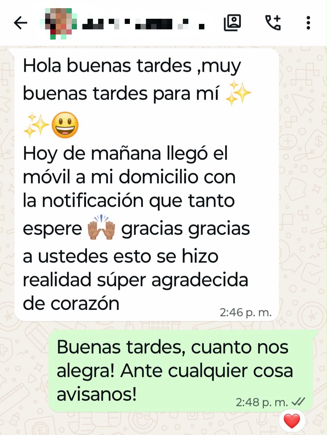 Resultado administrativo favorable